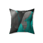 Torqued - Faux Suede Throw Pillow