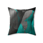 Torqued - Faux Suede Throw Pillow