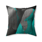 Torqued - Faux Suede Throw Pillow