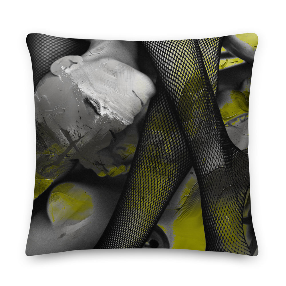 Front view of Toxic Devotion - Throw Pillow.