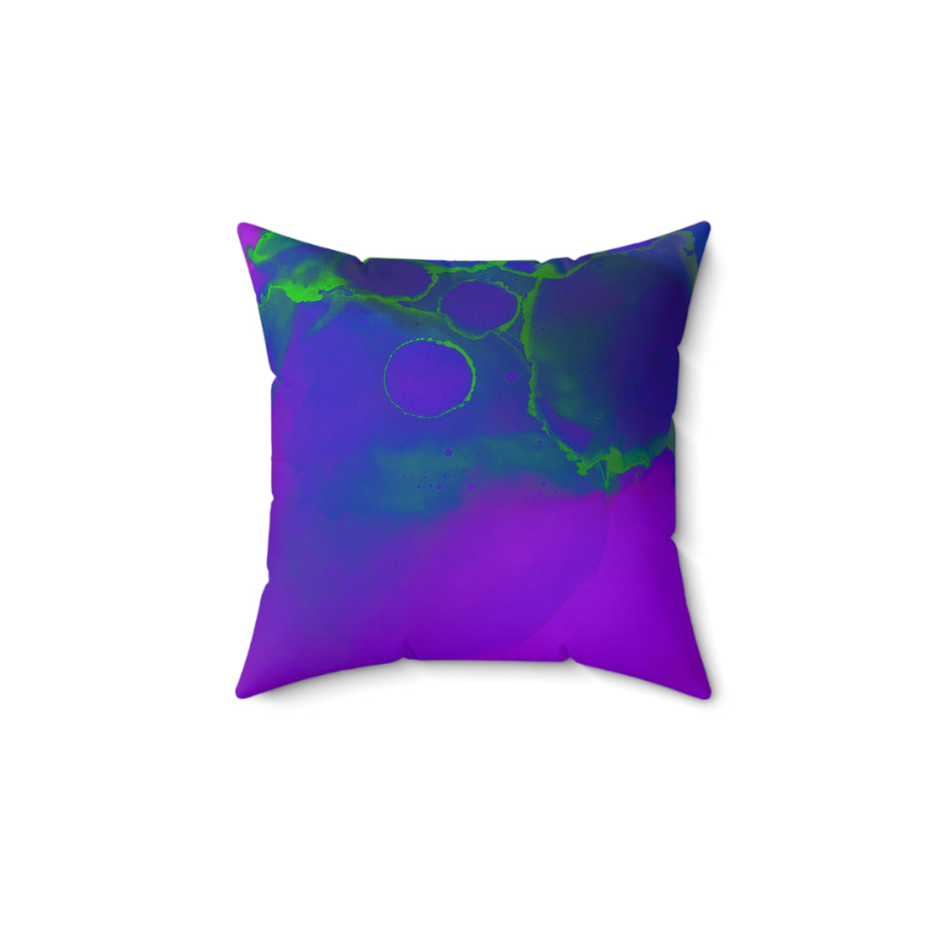 Toxic Glow-Up - Faux Suede Throw Pillow