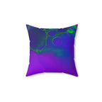 Toxic Glow-Up - Faux Suede Throw Pillow