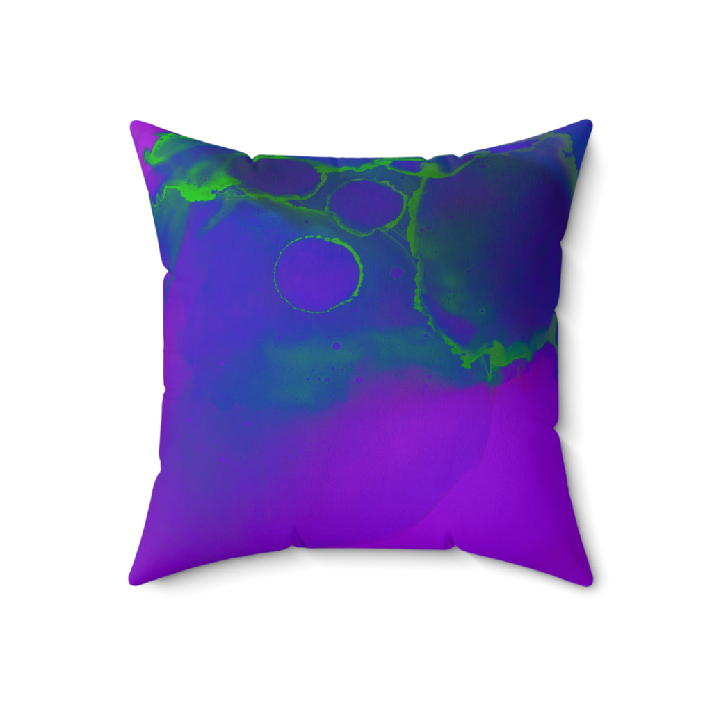 Toxic Glow-Up - Faux Suede Throw Pillow