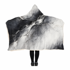 Veins of Winter - Hooded Sherpa Blanket