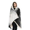 Veins of Winter - Hooded Sherpa Blanket