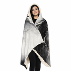 Veins of Winter - Hooded Sherpa Blanket