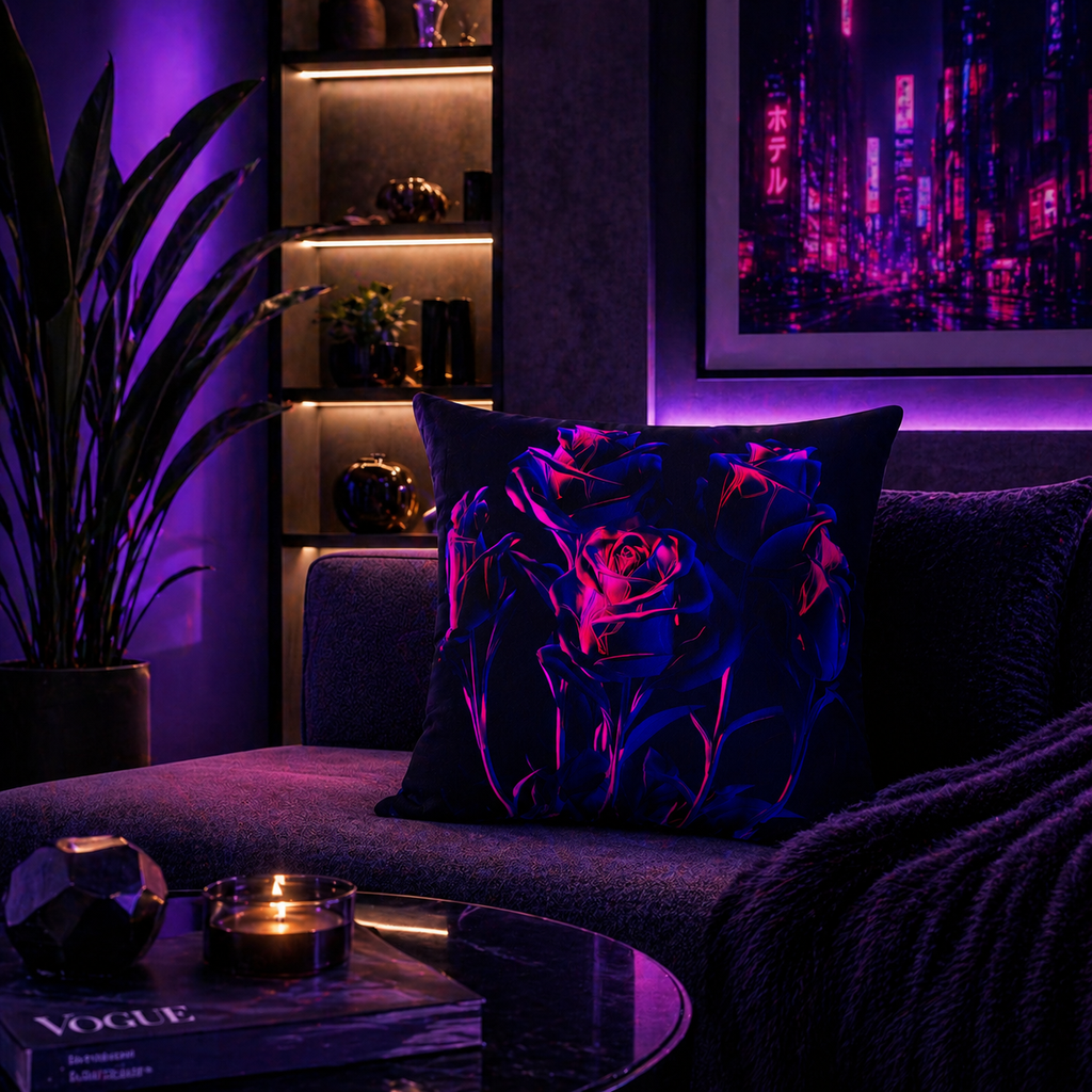 Velvet Voltage - Throw Pillow