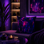 Velvet Voltage - Throw Pillow