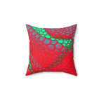 Venomous Kiss - Faux Suede Throw Pillow
