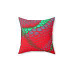 Venomous Kiss - Faux Suede Throw Pillow