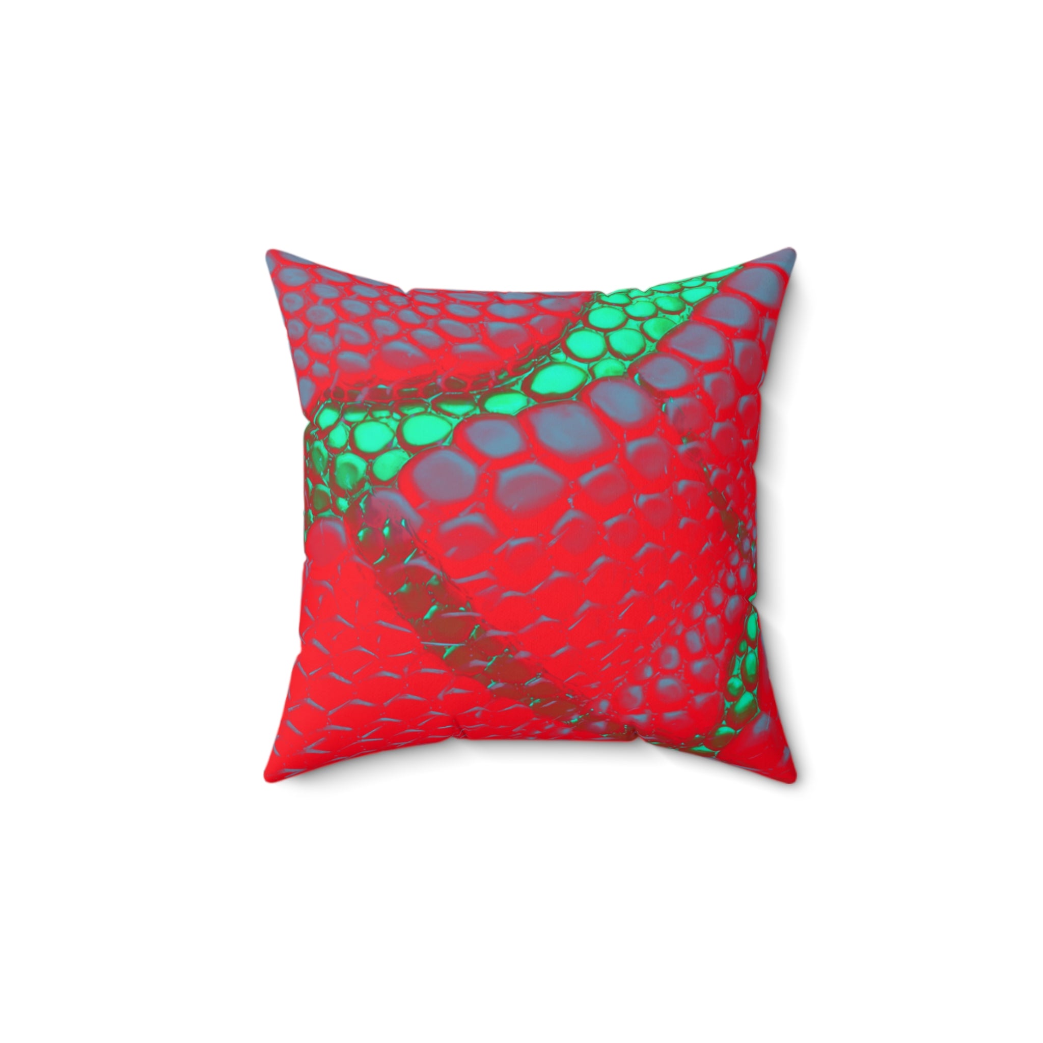Venomous Kiss - Faux Suede Throw Pillow