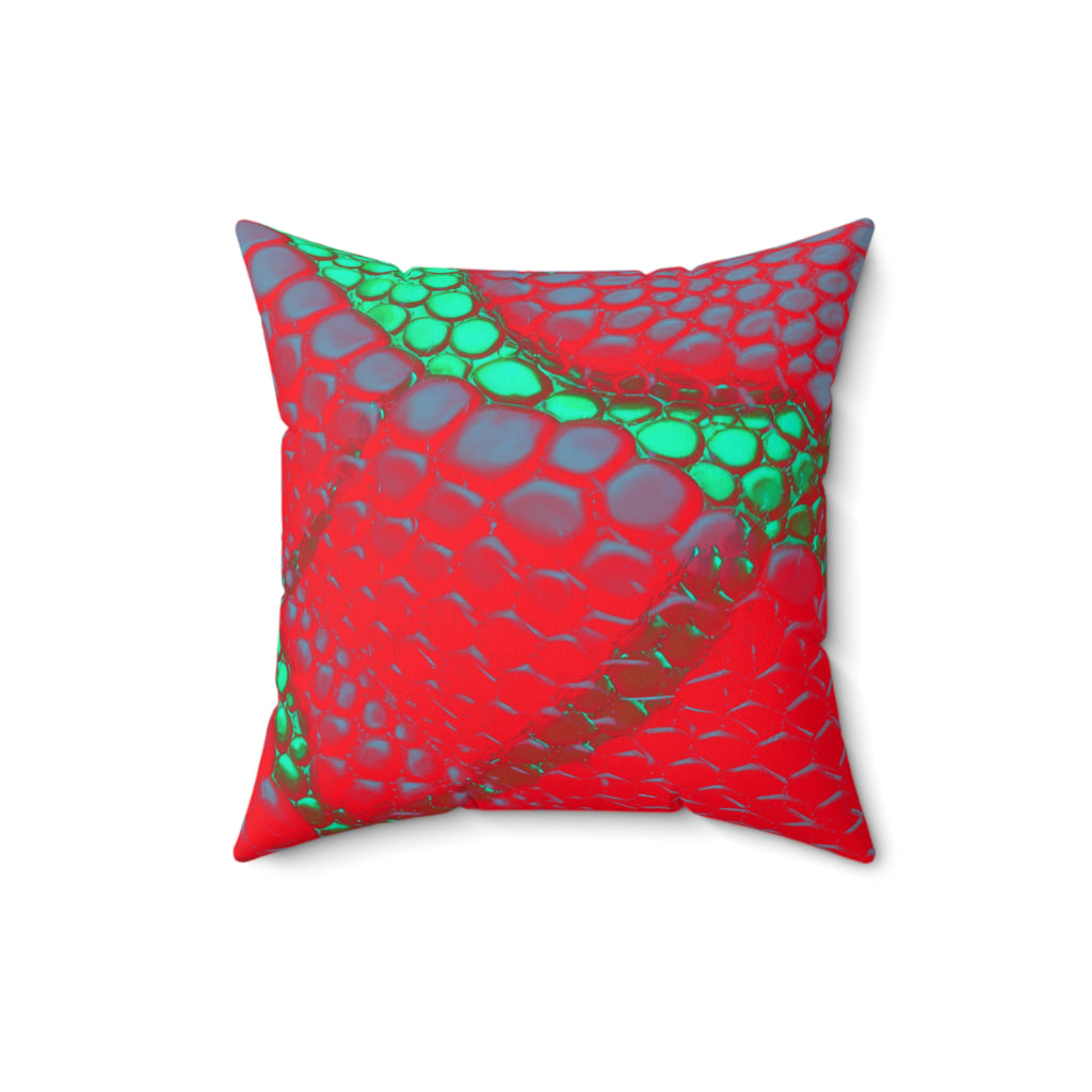 Venomous Kiss - Faux Suede Throw Pillow