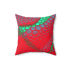 Venomous Kiss - Faux Suede Throw Pillow