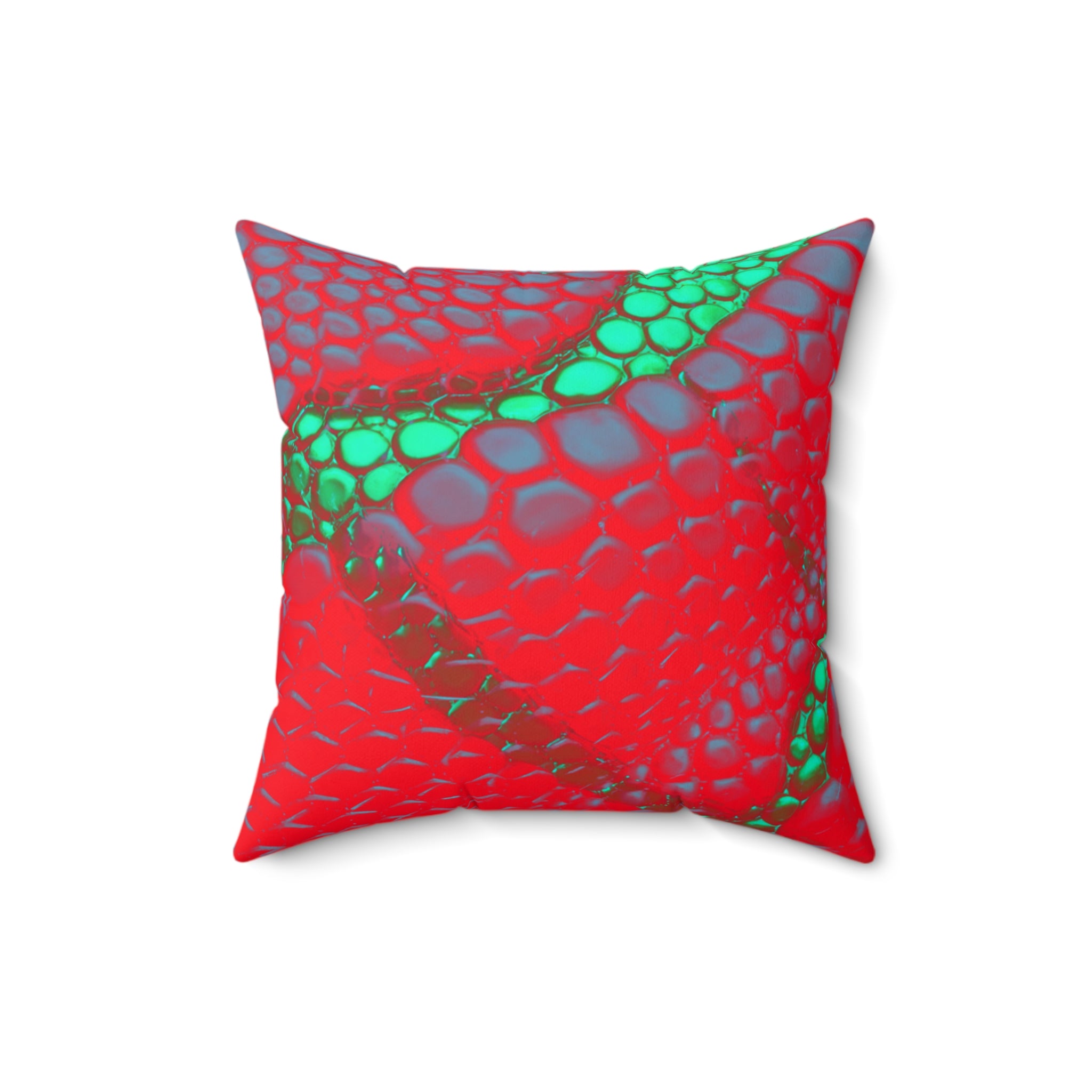 Venomous Kiss - Faux Suede Throw Pillow