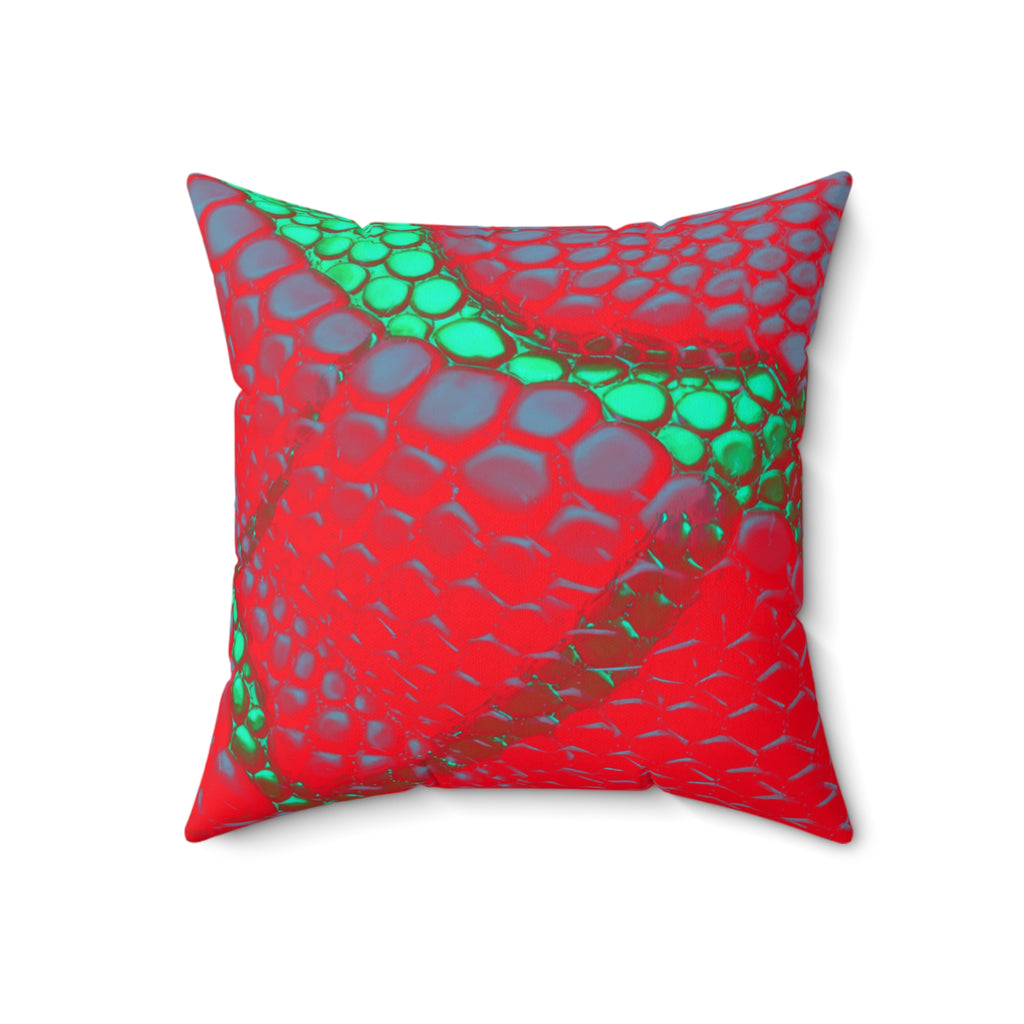 Venomous Kiss - Faux Suede Throw Pillow