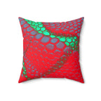 Venomous Kiss - Faux Suede Throw Pillow
