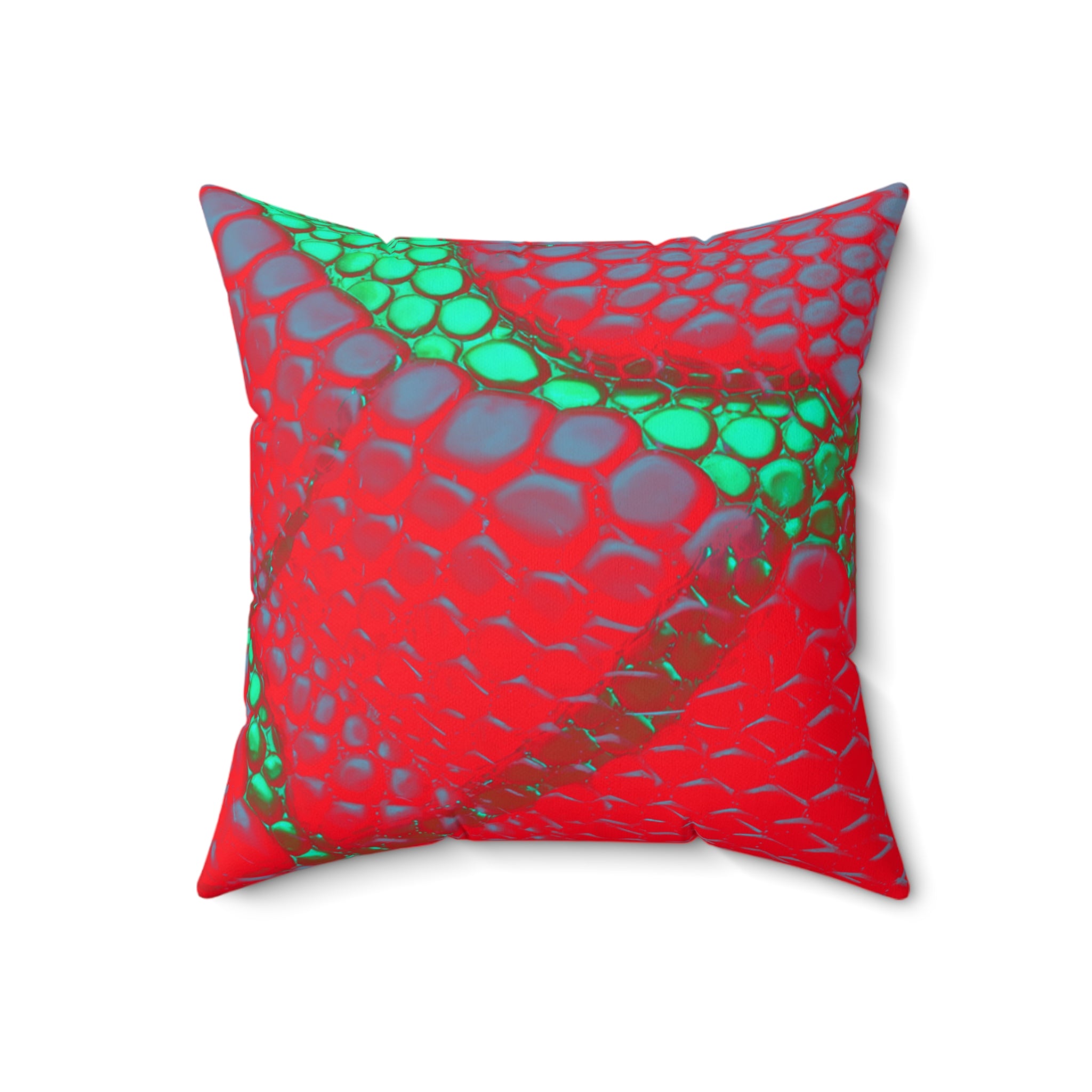 Venomous Kiss - Faux Suede Throw Pillow