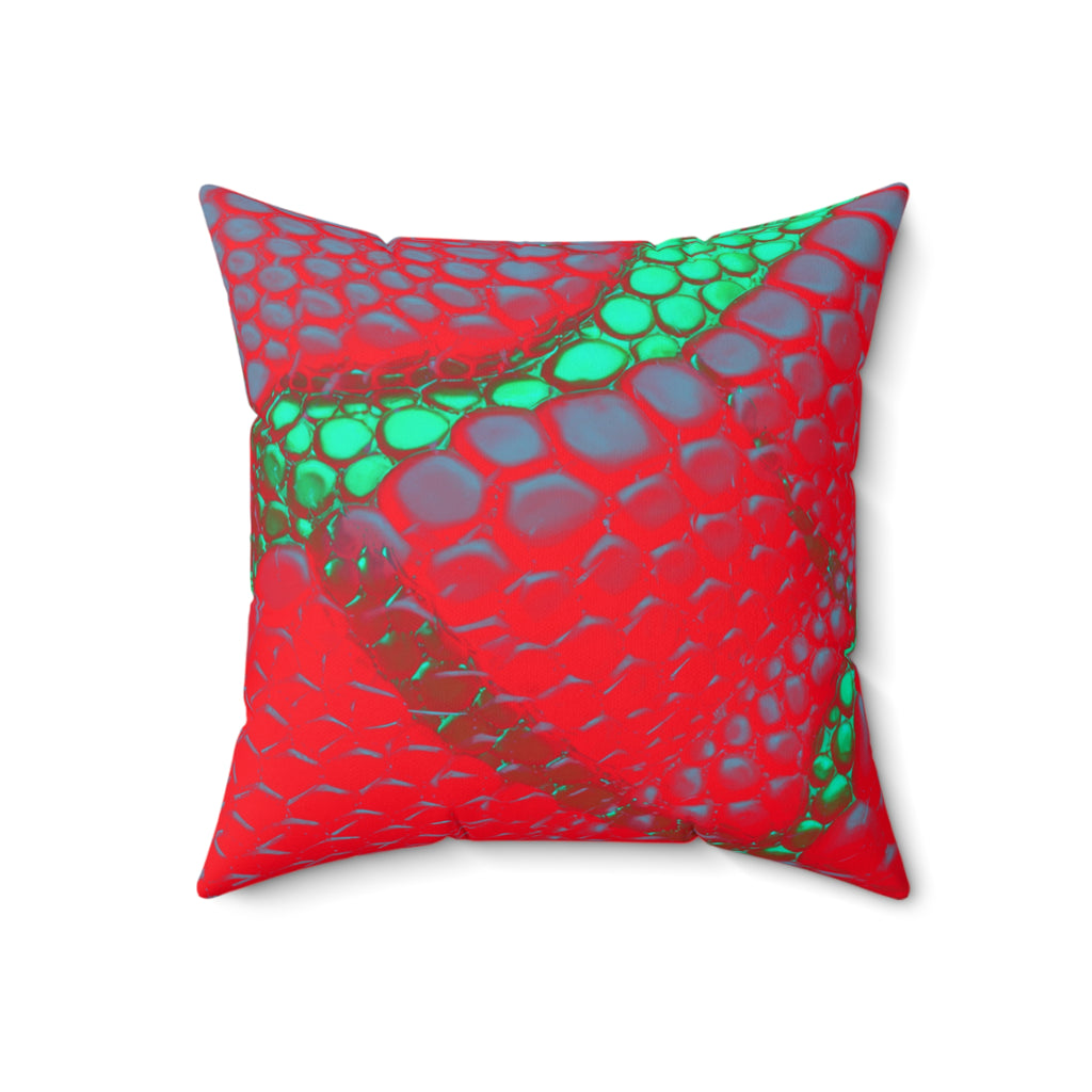 Venomous Kiss - Faux Suede Throw Pillow