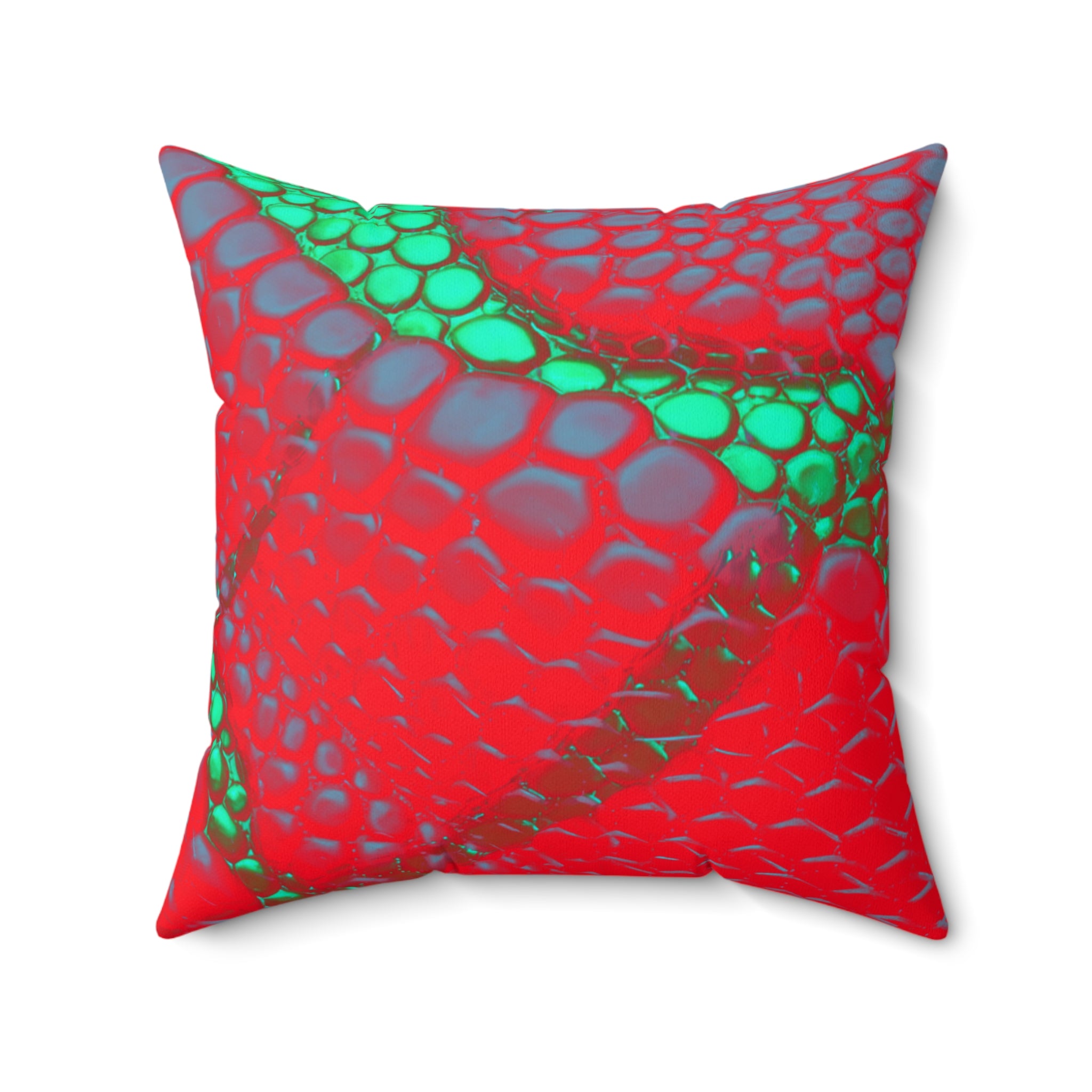 Venomous Kiss - Faux Suede Throw Pillow