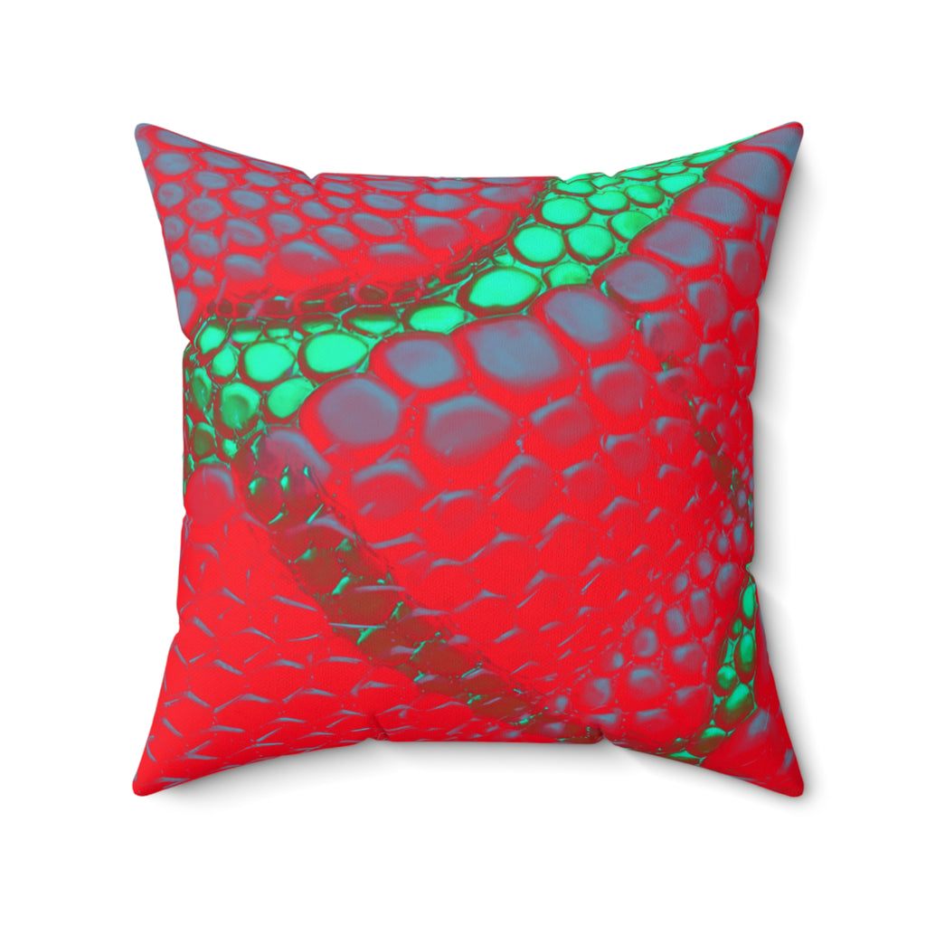 Venomous Kiss - Faux Suede Throw Pillow