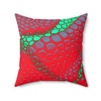 Venomous Kiss - Faux Suede Throw Pillow