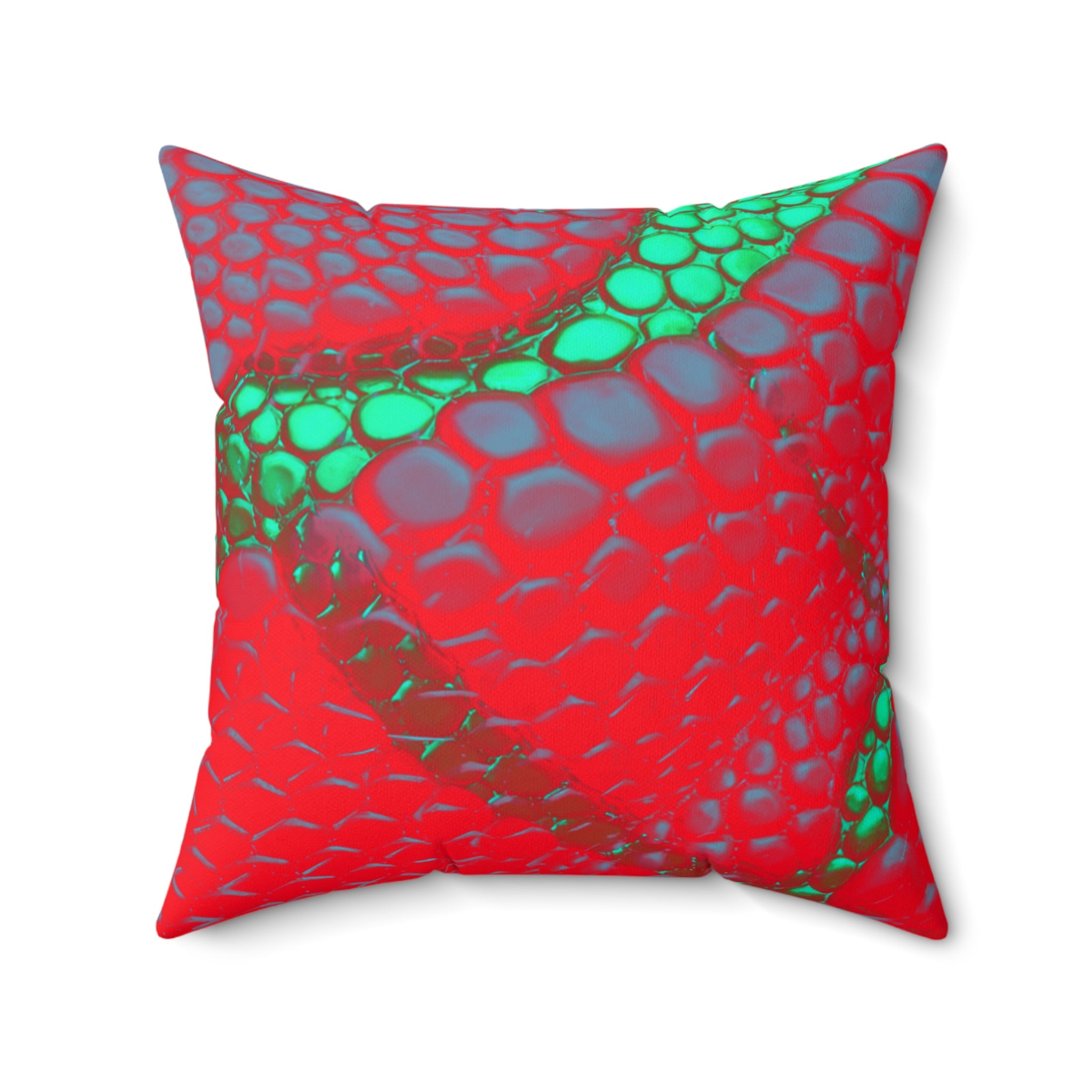 Venomous Kiss - Faux Suede Throw Pillow