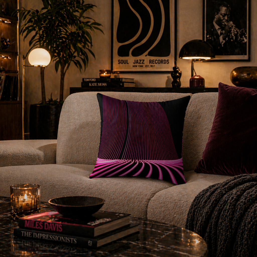 Voltage Surge - Faux Suede Throw Pillow