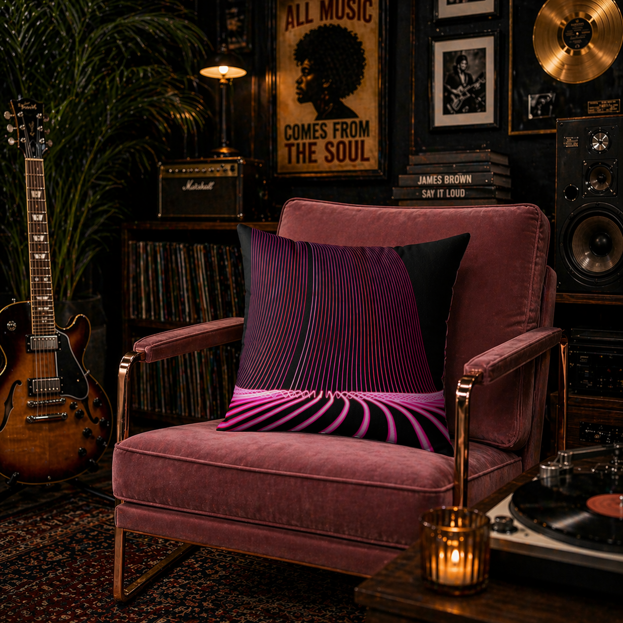 Voltage Surge - Faux Suede Throw Pillow