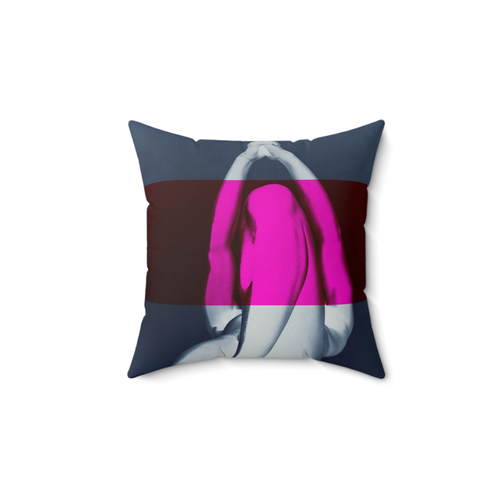 We Pray With Our Bodies - Faux Suede Throw Pillow