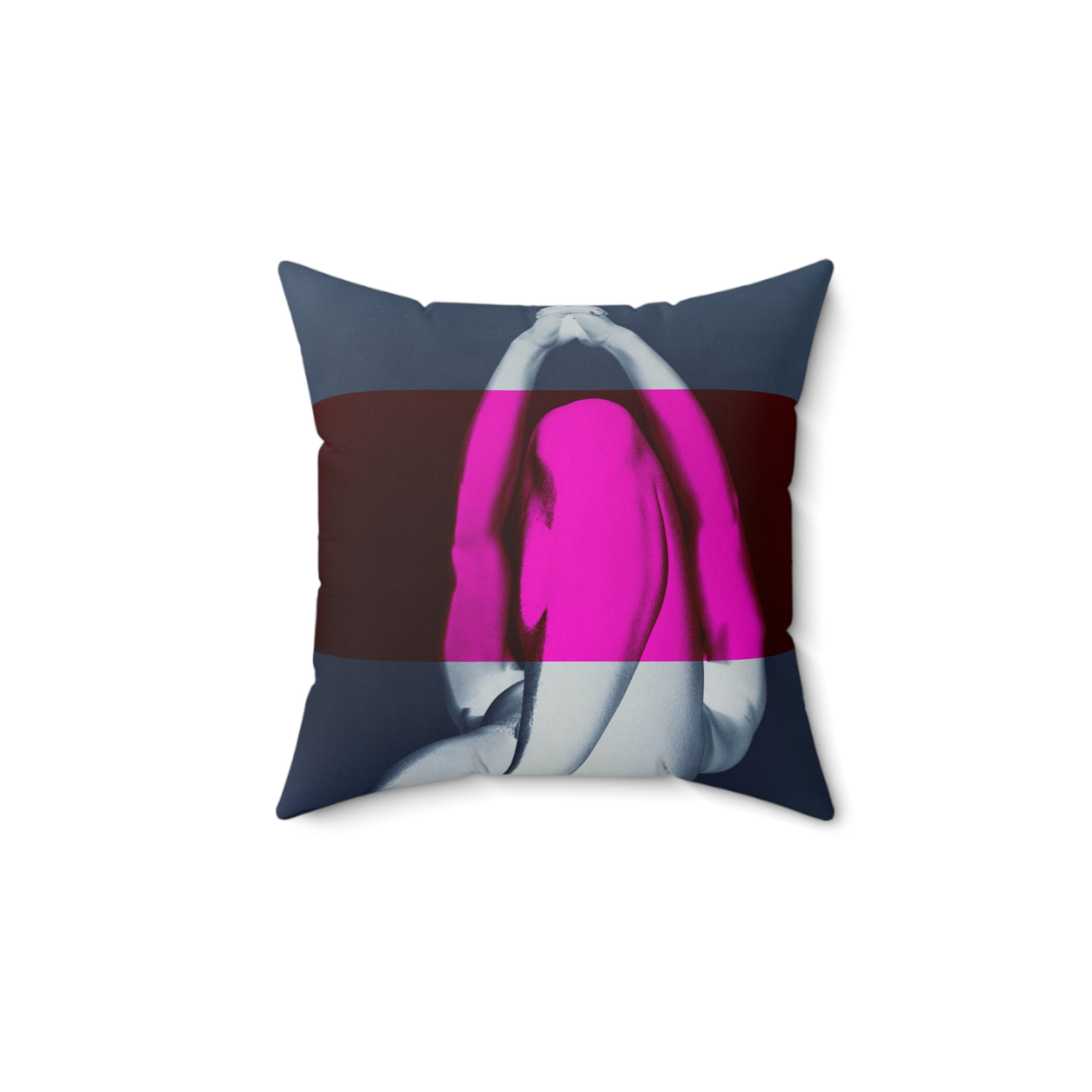 We Pray With Our Bodies - Faux Suede Throw Pillow