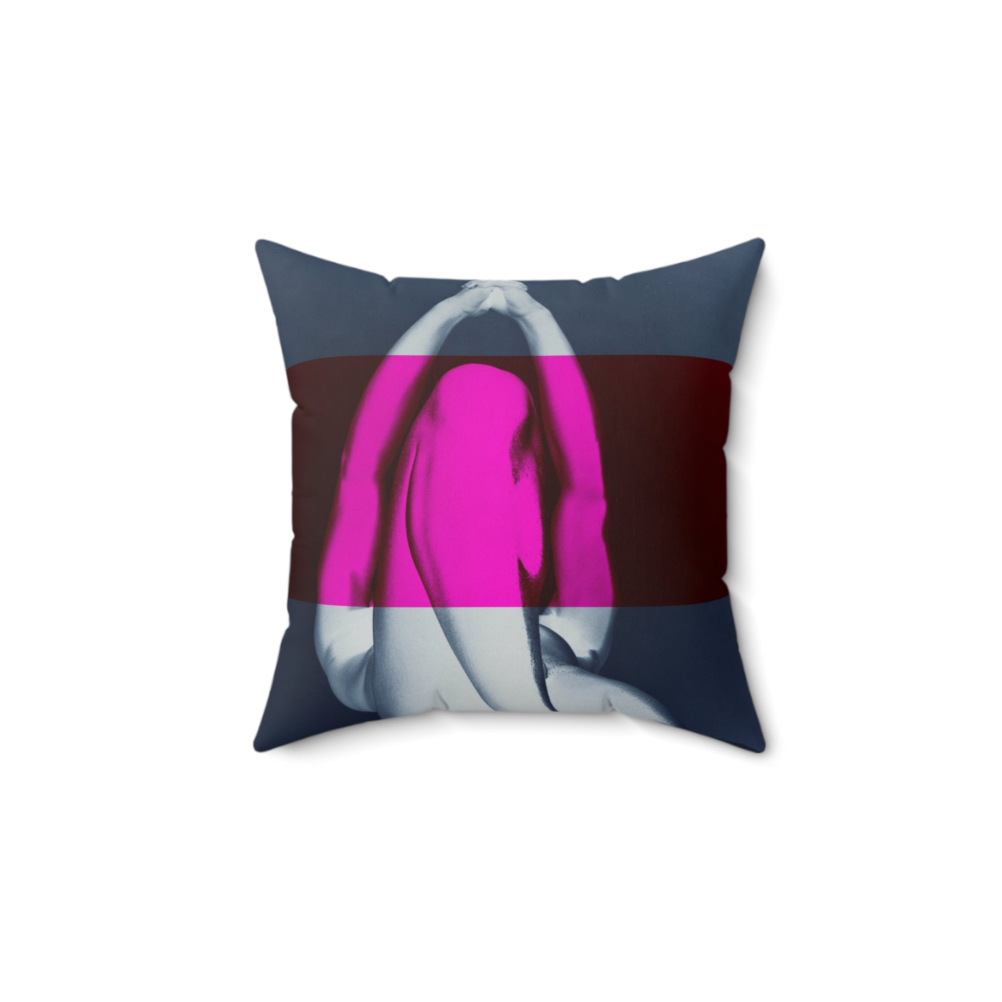 We Pray With Our Bodies - Faux Suede Throw Pillow