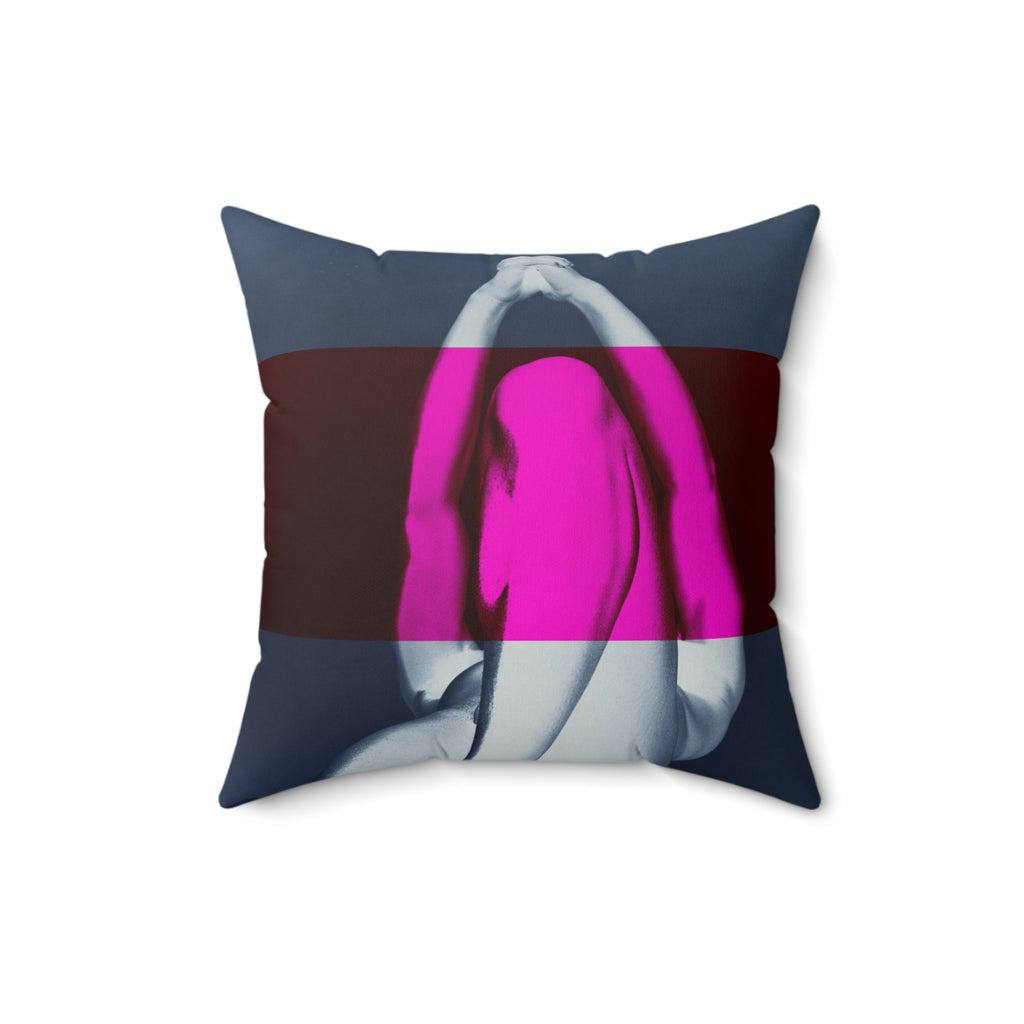We Pray With Our Bodies - Faux Suede Throw Pillow