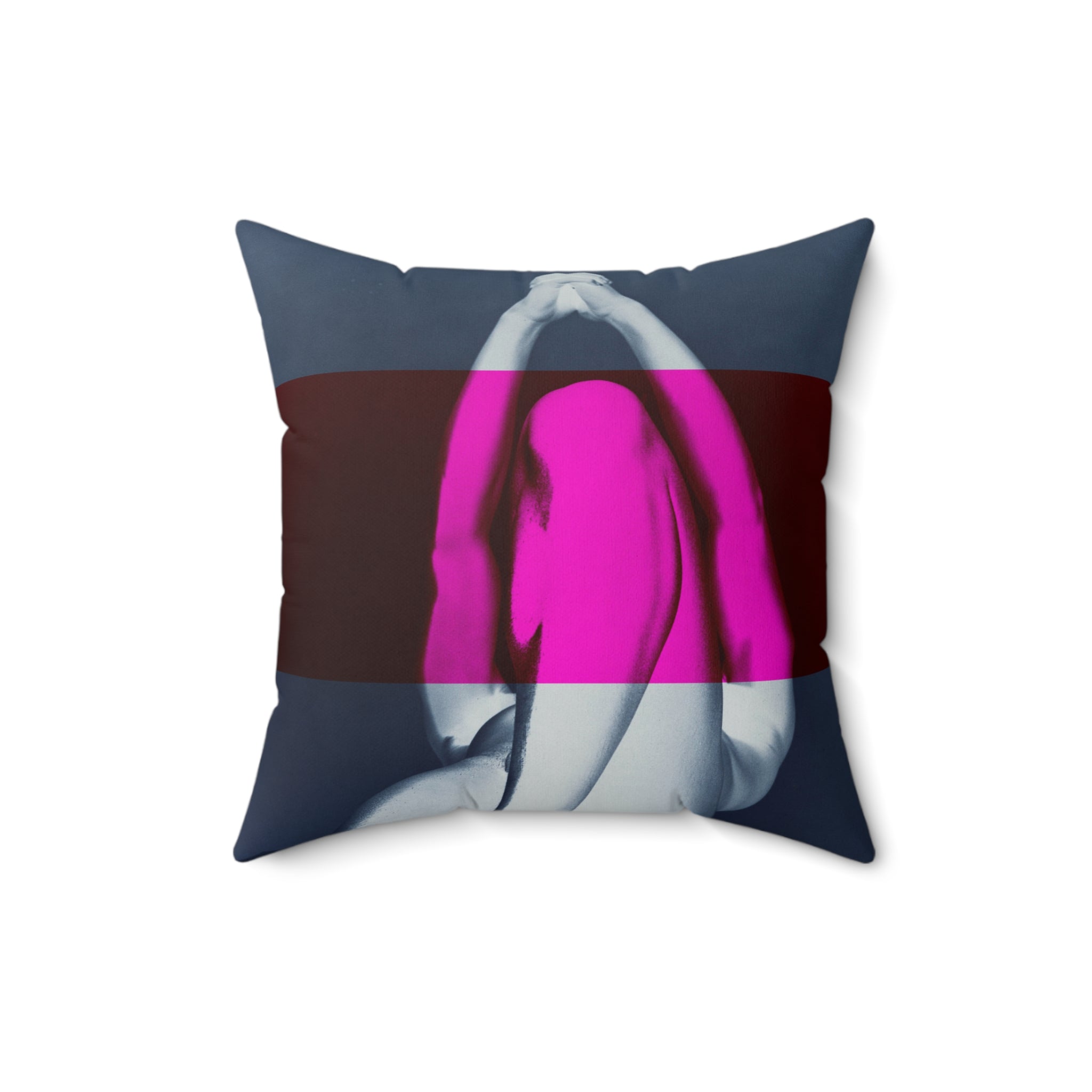 We Pray With Our Bodies - Faux Suede Throw Pillow