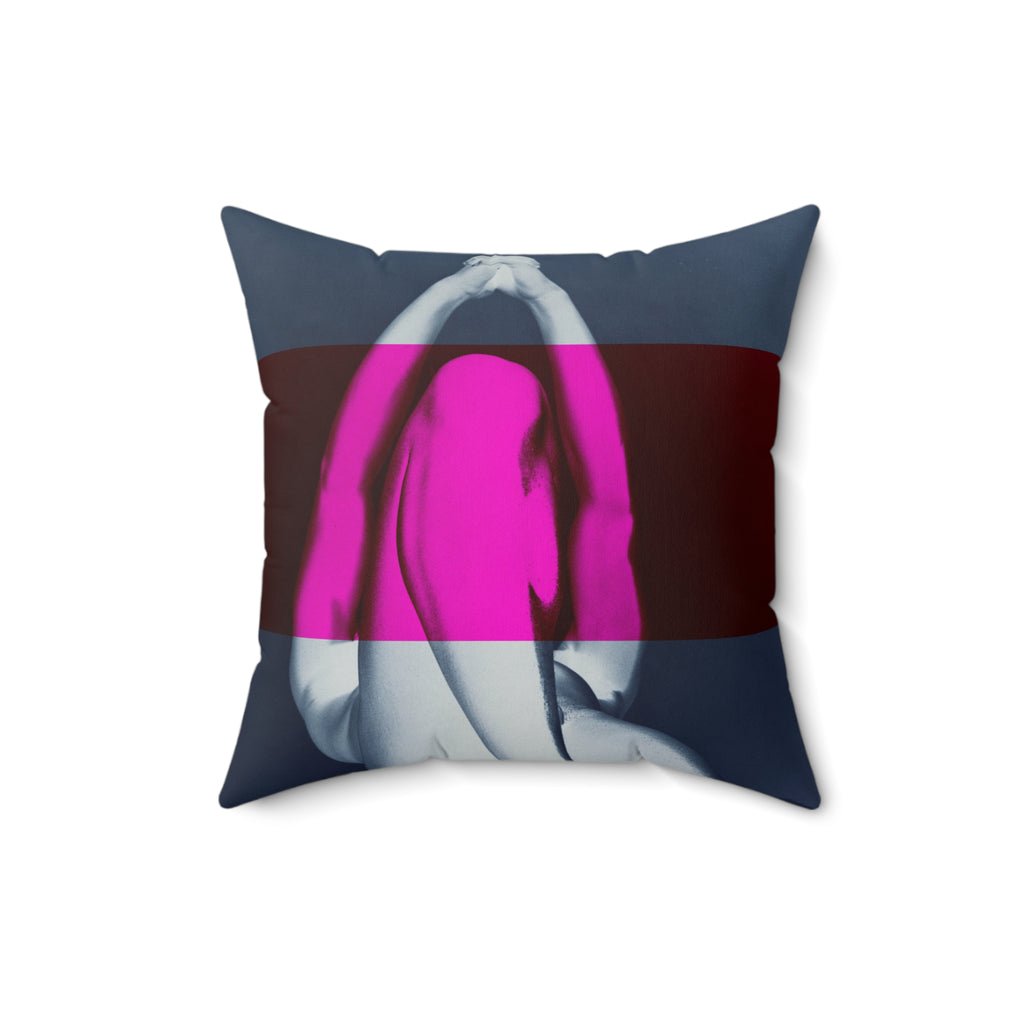 We Pray With Our Bodies - Faux Suede Throw Pillow