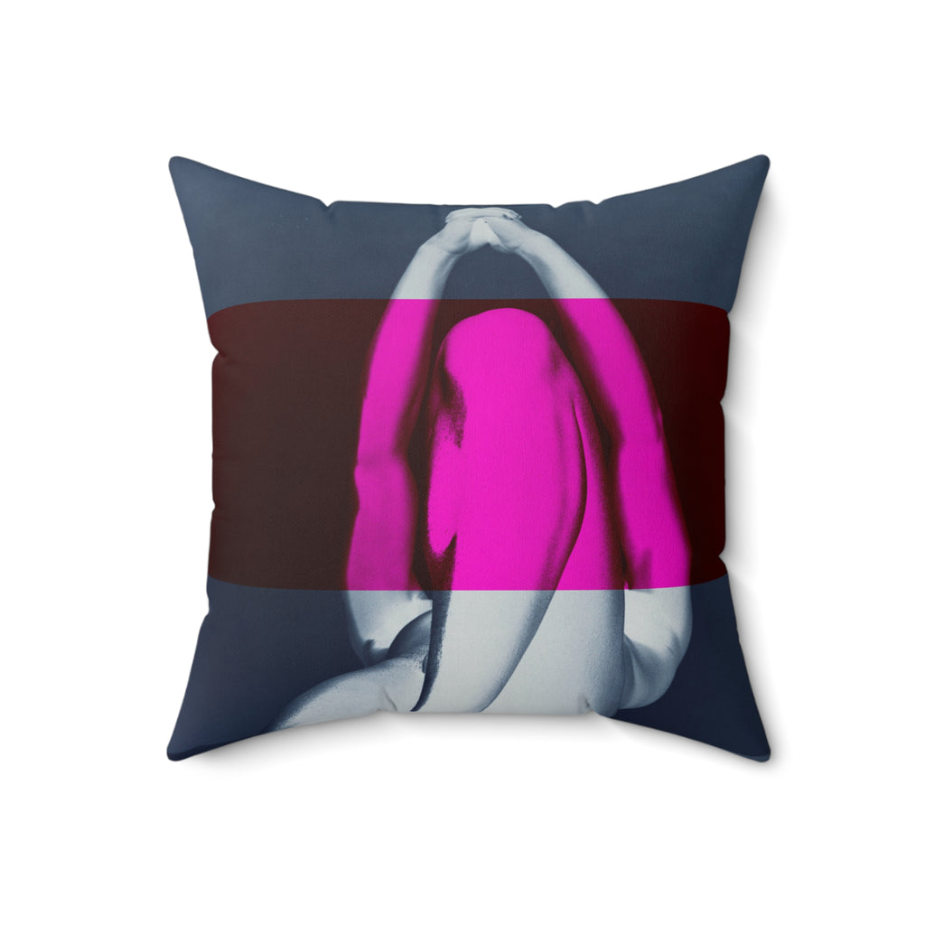 We Pray With Our Bodies - Faux Suede Throw Pillow
