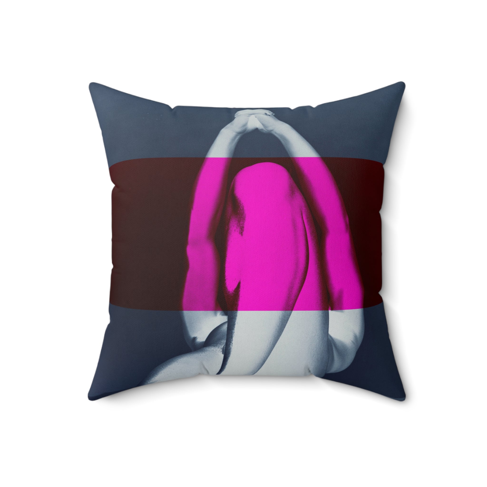 We Pray With Our Bodies - Faux Suede Throw Pillow
