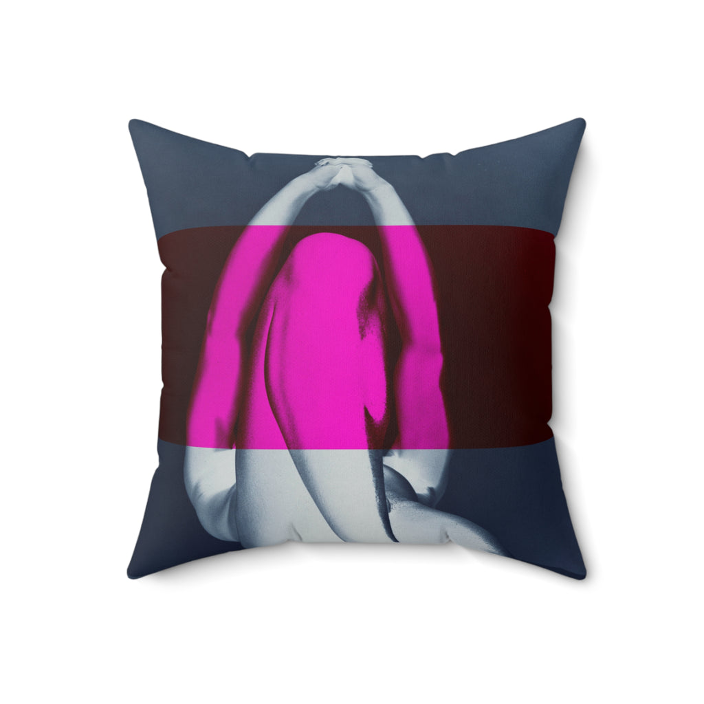 We Pray With Our Bodies - Faux Suede Throw Pillow
