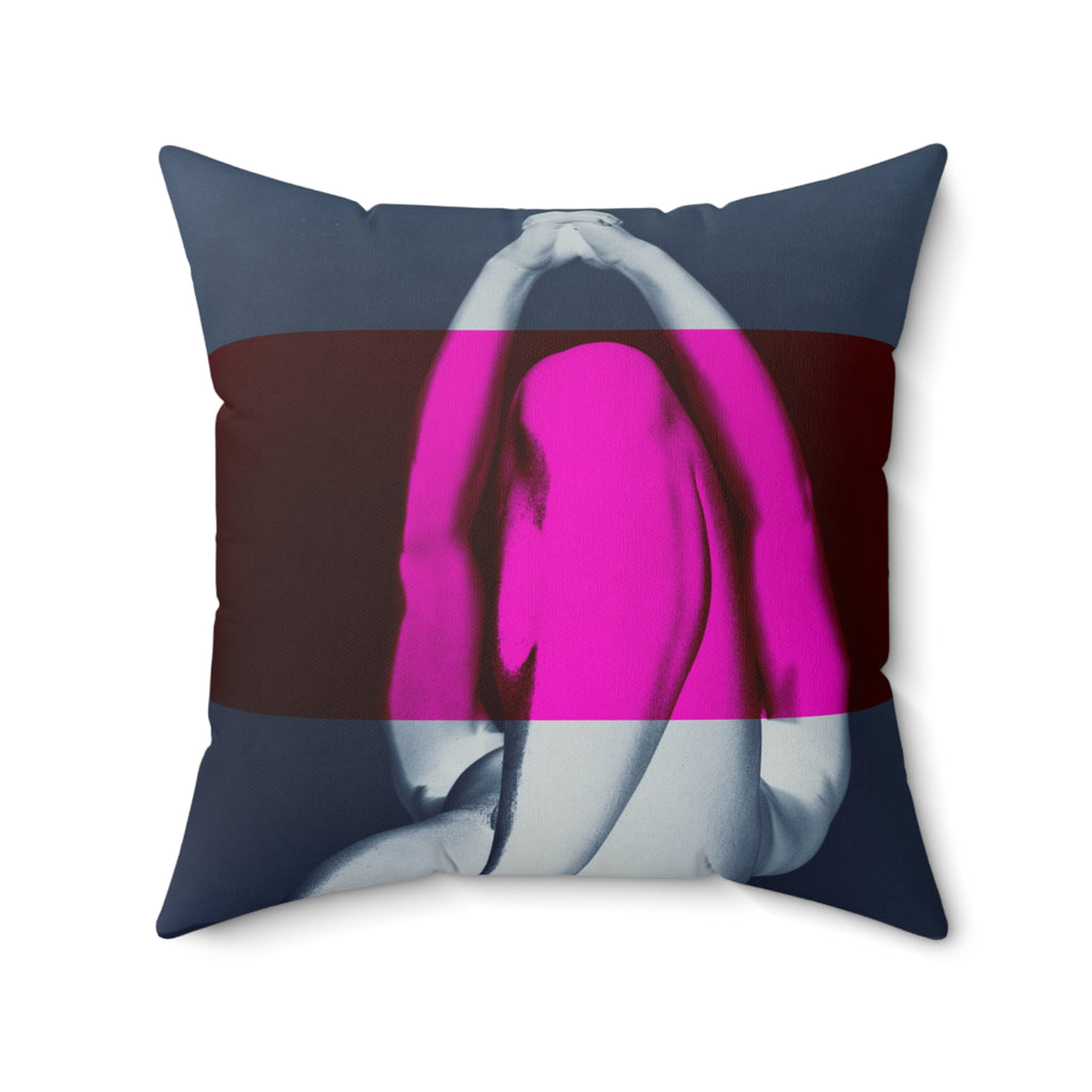 We Pray With Our Bodies - Faux Suede Throw Pillow