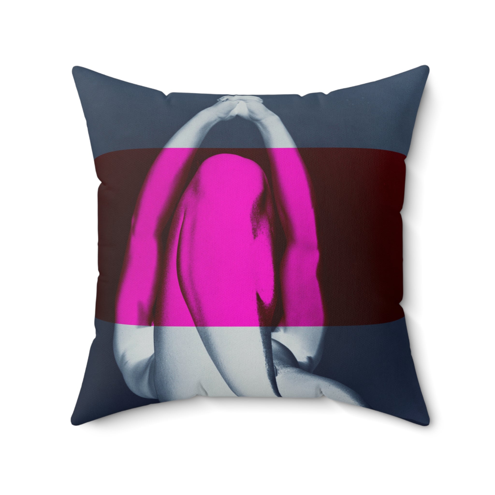 We Pray With Our Bodies - Faux Suede Throw Pillow