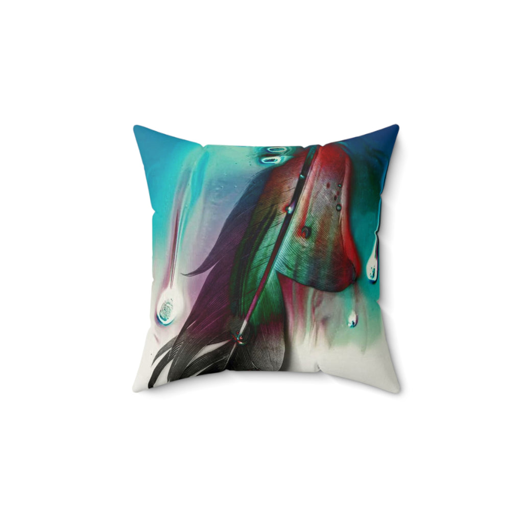 Weightless Resilience - Faux Suede Throw Pillow