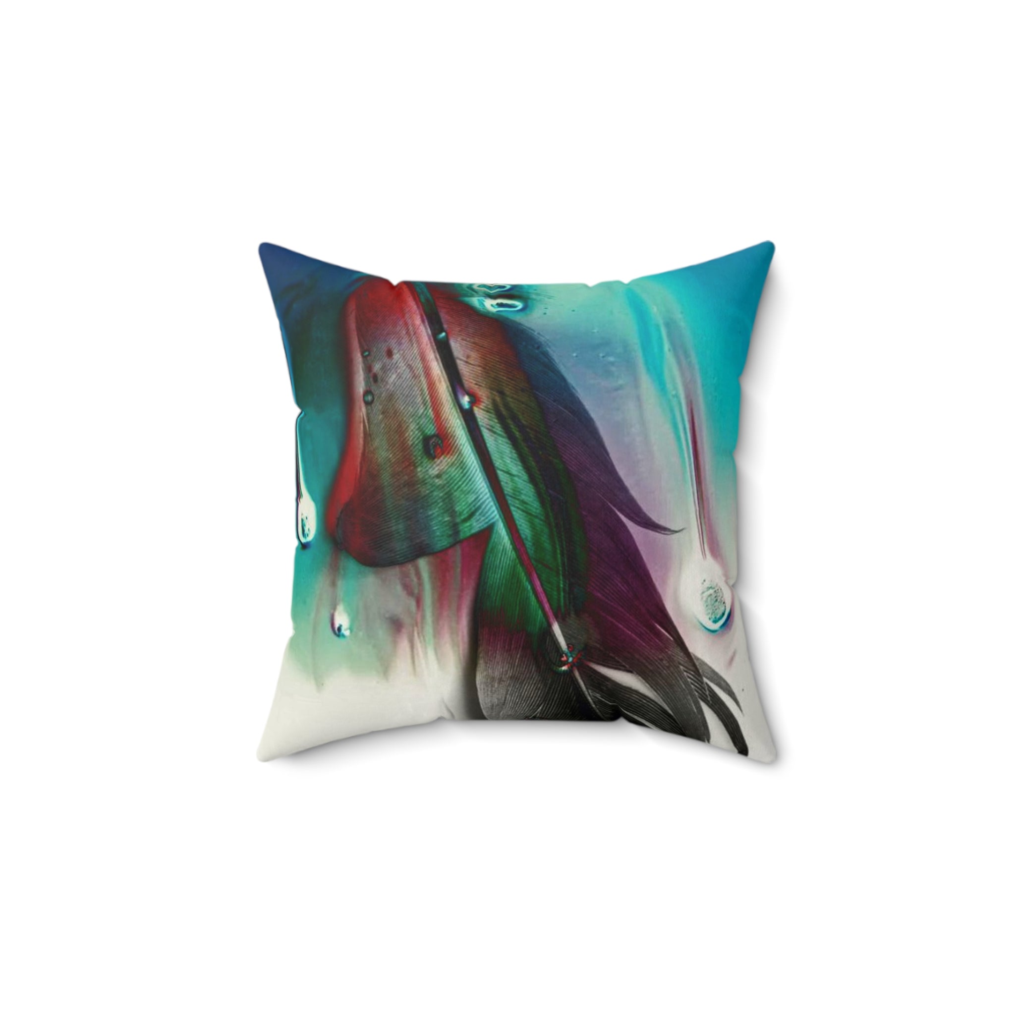 Weightless Resilience - Faux Suede Throw Pillow