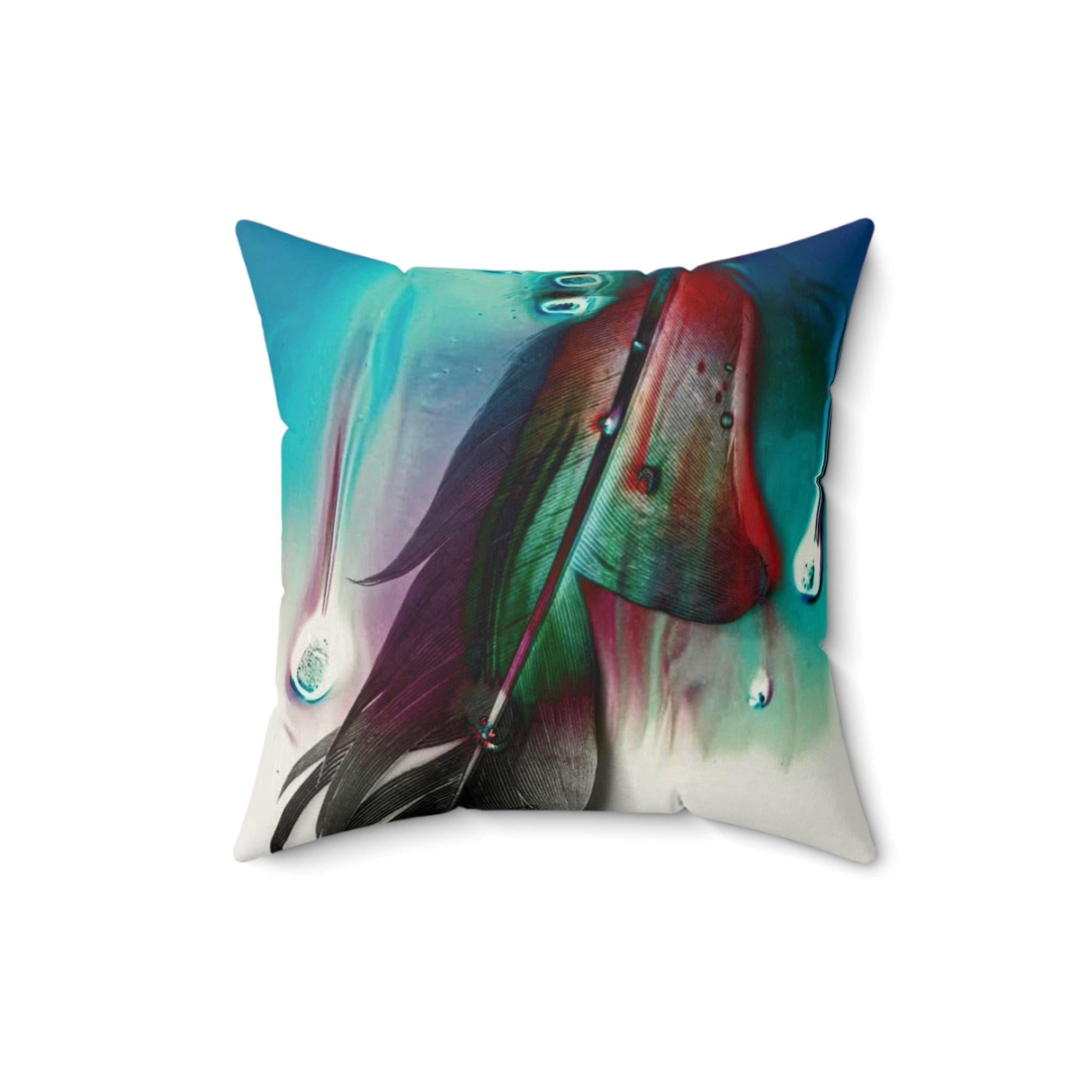 Weightless Resilience - Faux Suede Throw Pillow