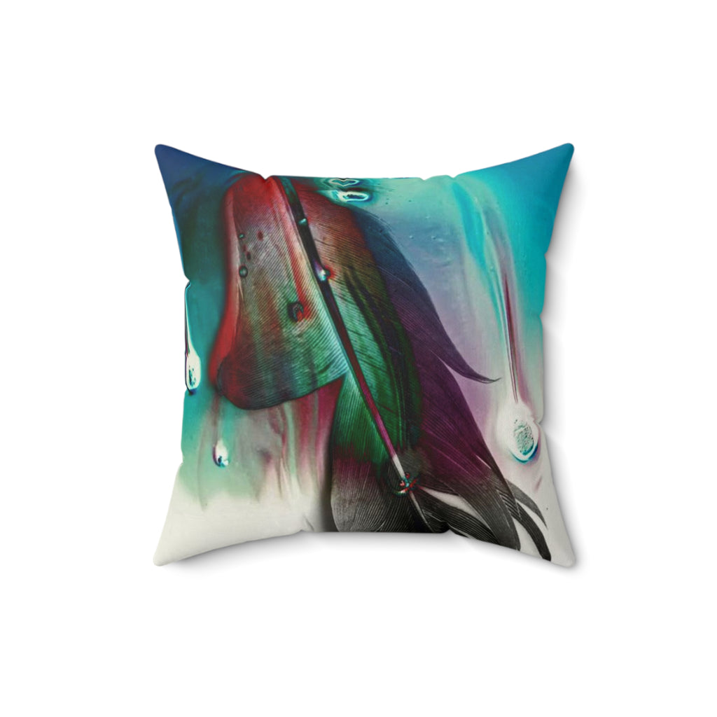 Weightless Resilience - Faux Suede Throw Pillow