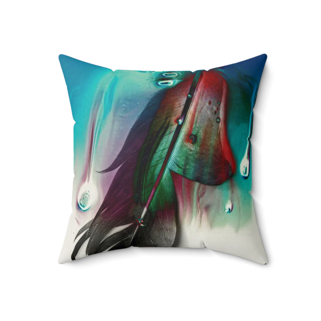 Weightless Resilience - Faux Suede Throw Pillow