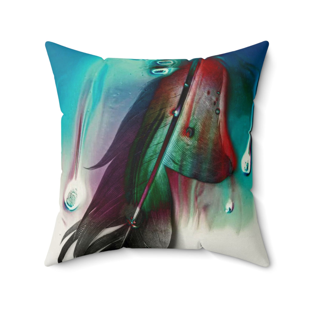 Weightless Resilience - Faux Suede Throw Pillow
