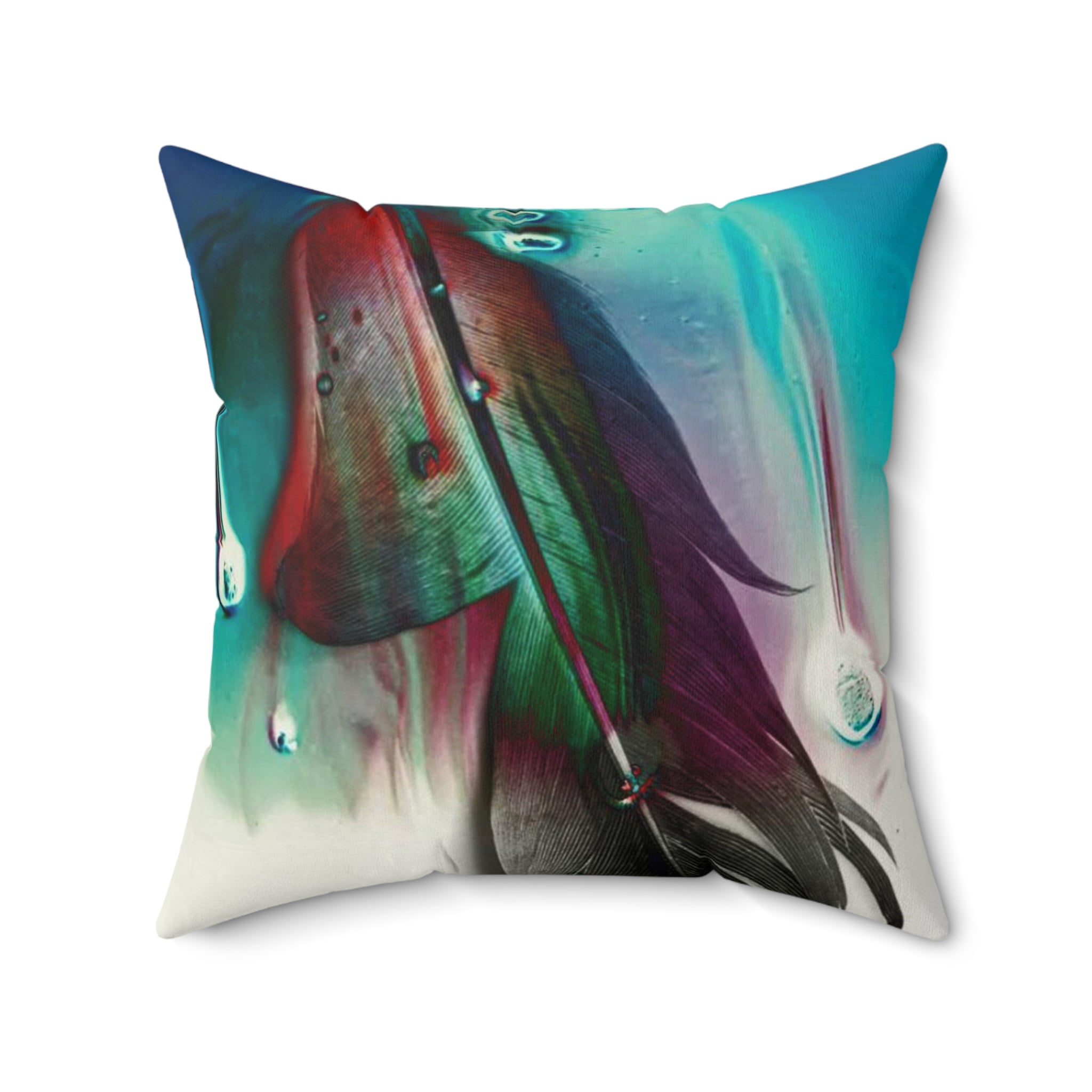 Weightless Resilience - Faux Suede Throw Pillow