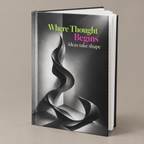 Where Thought Begins journal open front with lined pages