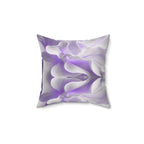 Whisper Bloom - Faux Suede Throw Pillow