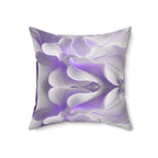 Whisper Bloom - Faux Suede Throw Pillow