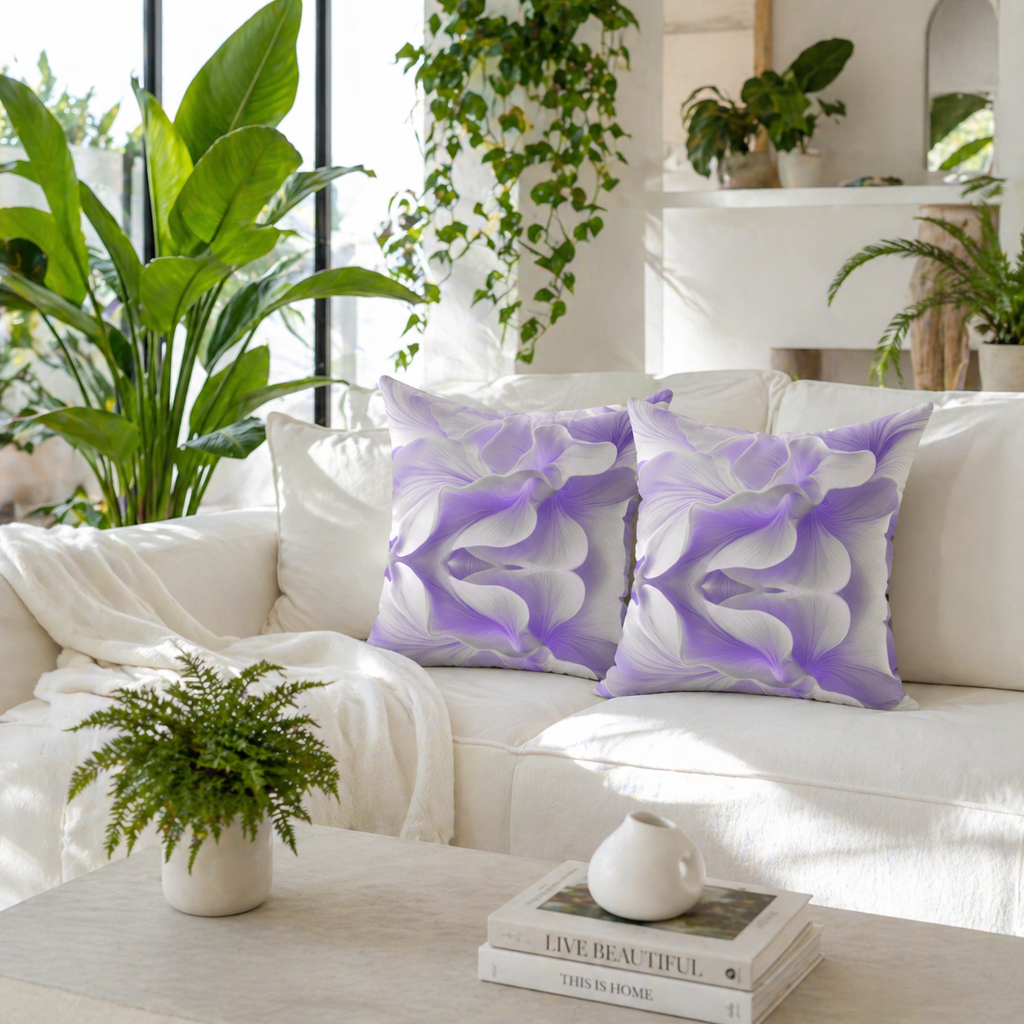 Whisper Bloom - Throw Pillow
